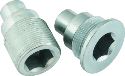 Metal threaded plugs for Honda TRX250 FourTrax Recon swingarm bolt kit