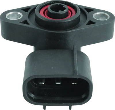 Black plastic sensor with mounting flanges for Honda TRX450ES FourTrax Foreman shift angle sensor