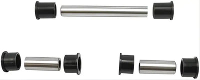 Various sizes of metal sleeves with black bushings for QuadBoss A-Arm Kit installation