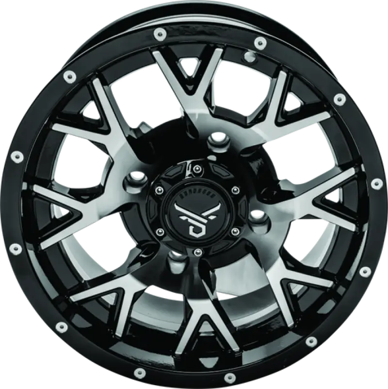 QuadBoss Barbwire 15X7 - 4 + 3 - 4/156 - Machined - 608578 - Wheels