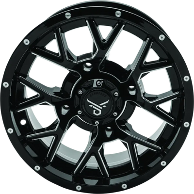 QuadBoss Barbwire 15X7 - 4 + 3 - 4/156 - Milled - 608580 - Wheels