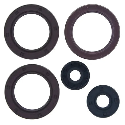 Assorted rubber oil seals from QuadBoss Oil Seal Set for reliable oil sealing applications