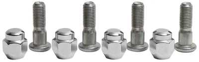 Chrome lug nuts and wheel studs from QuadBoss Qb Wheel Nut Kit 608274