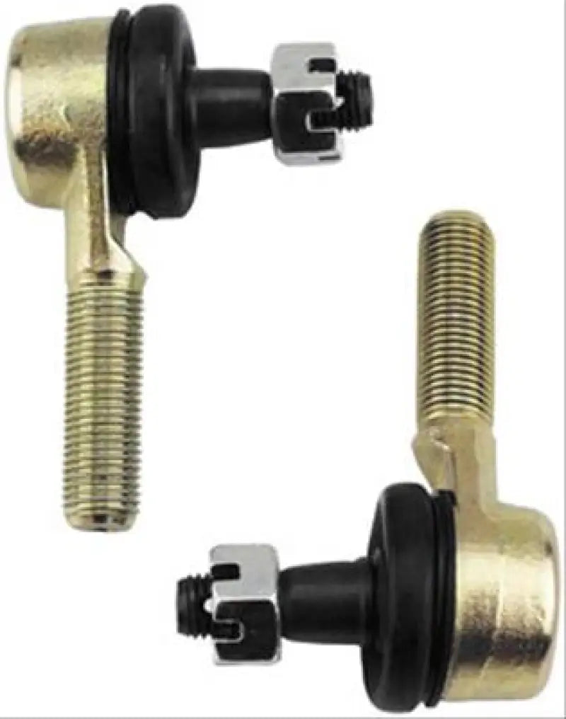 Gold-colored quadboss qboss tie rod end kit with two tie rod ends for your vehicle