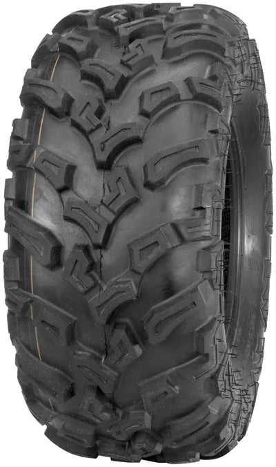 QuadBoss QBT447 Utility Tire - 25x10-12 6Ply - Durable ATV/UTV off-road tire with enhanced traction and puncture resistance.