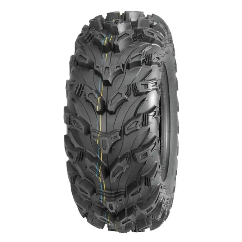 QuadBoss QBT672 radial mud tire 27x9R14 black rubber with aggressive tread