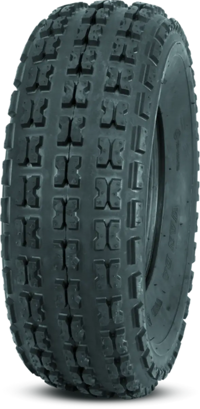 Black off-road tire from QuadBoss QBT732 Series for quad and UTV vehicles