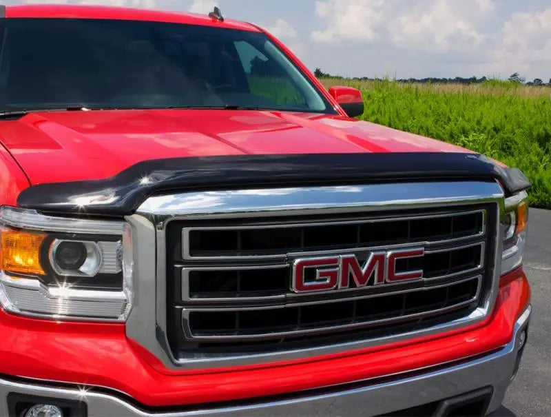 Red GMC truck front view on Quadboss Sprocket Hat Hi-Vis Sprocket Hat