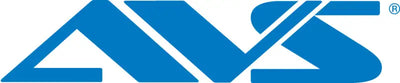 Blue AVS logo on Quadboss Sprocket Hat Hi-Vis featuring the quadboss sprocket logo