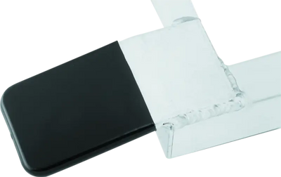 Black and white eraser on QuadBoss Trifold Ramp 50x72 for smooth cleaning