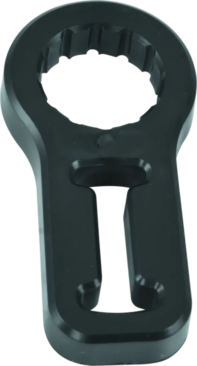 Black metal wrench for quadboss utility jack handle in the QuadBoss Utility Jack Keeper
