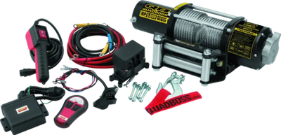 QuadBoss Winch 5000lb showing 4500 lb capacity with cable