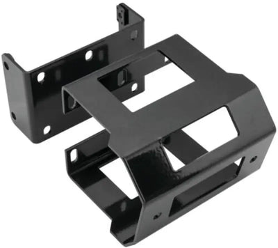 Black metal mounting brackets for winch mount on Bombardier Can-Am vehicles