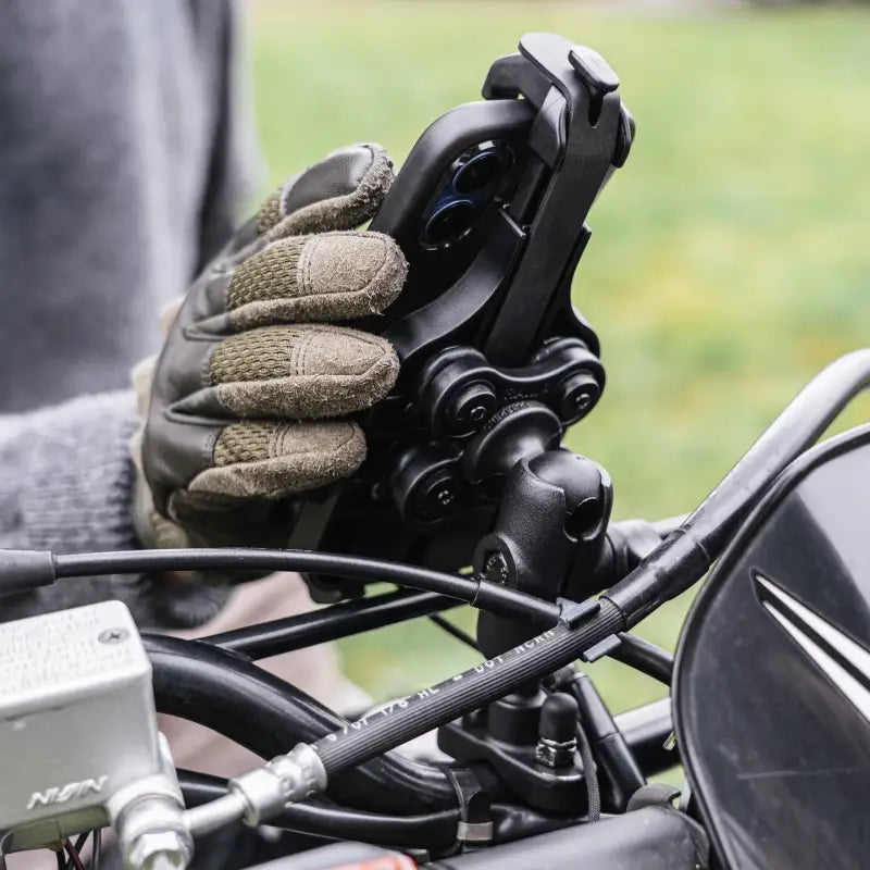 Quick Grip Pro Phone Holder W/Vibe Safe Ball - RAM