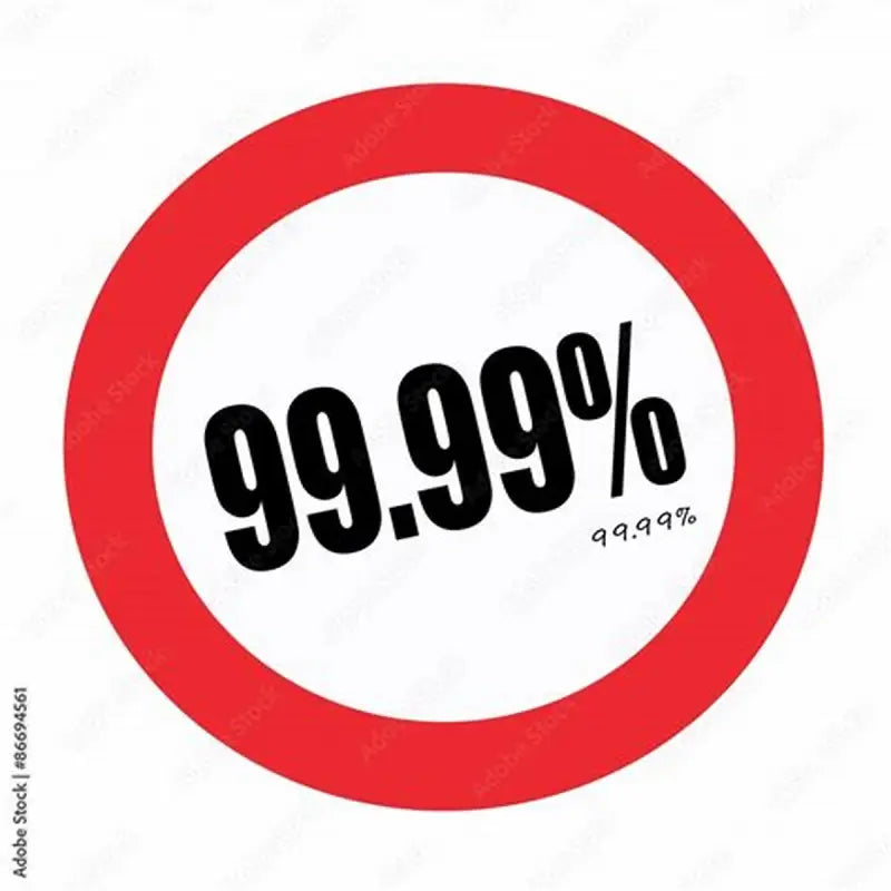 Red-rimmed circle showing 99.99% for cheek pads on R1-1307 Scorpion Exo R1 Air helmet