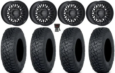 Raceline A13B-57056 + 10 Omega 15X7 4/156 5 + 2 ( + 10Mm) Satin Black - Wheels