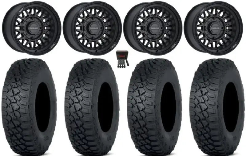 Raceline A13B-57056 + 10 Omega 15X7 4/156 5 + 2 ( + 10Mm) Satin Black - Wheels