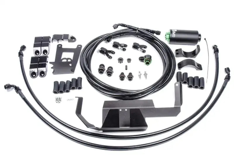 Radium Engineering Nissan R35 GT-R Fuel Hanger Feed Kit - Stainless, high-performance components and durable stainless steel material.