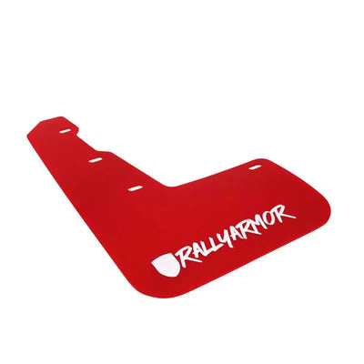 Rally Armor 15+ Subaru WRX & STi Sedan Only UR Red Mud Flap w/ White Logo and Altered Font 