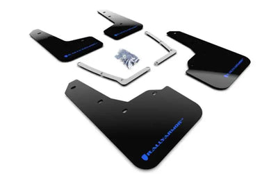 Rally Armor Rally Armor 16-19 Honda Civic Si UR Black Mud Flap w/ Blue Logo