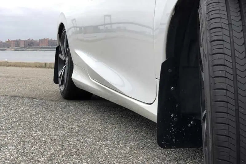 Rally Armor 16-19 Honda Civic Si UR Red Mud Flap w/ Black Logo 