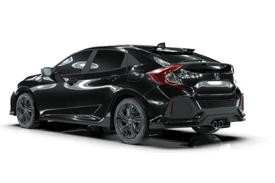 Rally Armor 17-19 Honda Civic Sport Touring UR Black Mud Flap w/ White Logo 