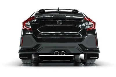 Rally Armor 17-19 Honda Civic Sport Touring UR Black Mud Flap w/ White Logo 