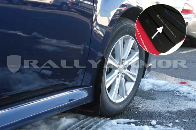 Rally Armor 2010+ Subaru Legacy UR Black Mud Flap w/ Silver Logo 