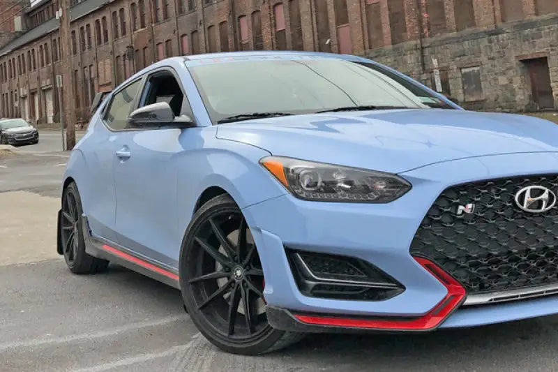 Rally Armor 2019+ Hyundai Veloster N UR Black Mud Flap w/ Red Logo 