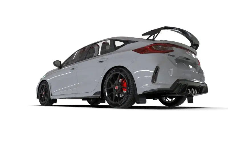 Rally Armor 2023 + Honda Civic Type R Black Mud Flap White Logo - Truck & Automotive