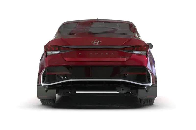 Rally Armor 2024 Hyundai Elantra Black Mud Flap Metallic Logo - Body & Protection
