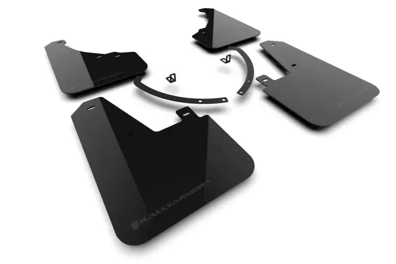 Rally Armor 2024 + Hyundai Santa Fe Black Mud Flap w/ Dark Grey Logo - Body & Protection