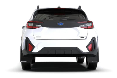 Rally Armor 2024 Subaru Crosstrek Black UR Mud Flap White Logo - Truck & Automotive
