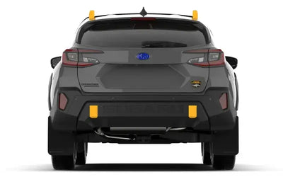 Rally Armor - 2024 Subaru Crosstrek (Wilderness Only) Black UR Mud Flap W/White Logo No Drilling Req - Body & Protection