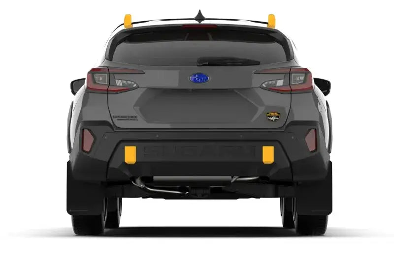 Rally Armor - 2024 Subaru Crosstrek (Wilderness Only) Black UR Mud Flap W/White Logo No Drilling Req - Body & Protection