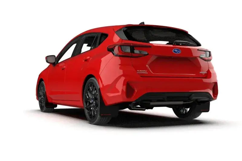 Rally Armor 2024 Subaru Impreza Red UR Mud Flap w/ White Logo - Body & Protection