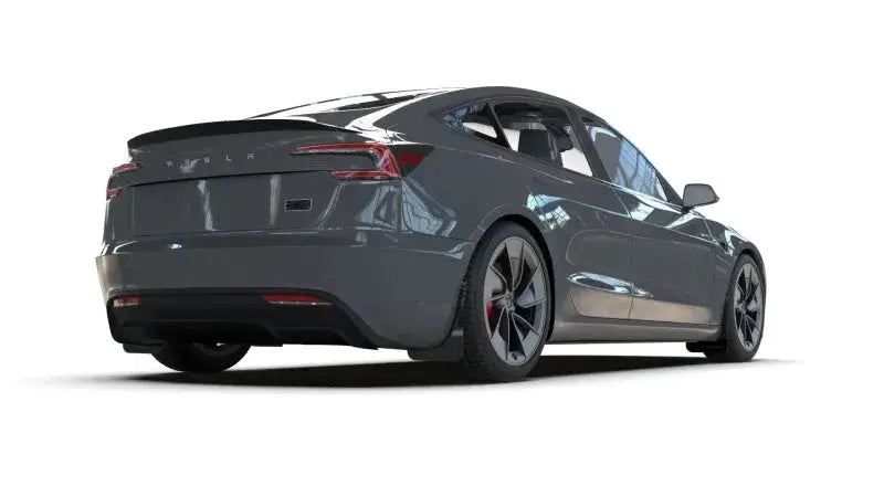 Rally Armor 2024 Tesla Model 3 Highland Black UR Mud Flap Red Logo - Body & Protection