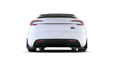Rally Armor 2024 Tesla Model 3 Highland Black UR Mud Flap White Logo - Body & Protection
