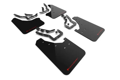Rally Armor 2024 Toyota Tacoma Gen 4 Black UR Mud Flap w/Red Logo - Body & Protection