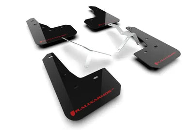 Rally Armor 23-24 Acura Integra + A-Spec Black UR Mud Flap W/Red Logo (No Drilling Req.) - Body & Protection