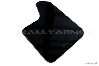 Rally Armor Universal UR Black Mud Flap w/ Metallic Logo - Body & Protection
