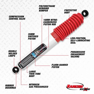 Rancho 00-04 Nissan Xterra Front RS5000X Shock - RS55392