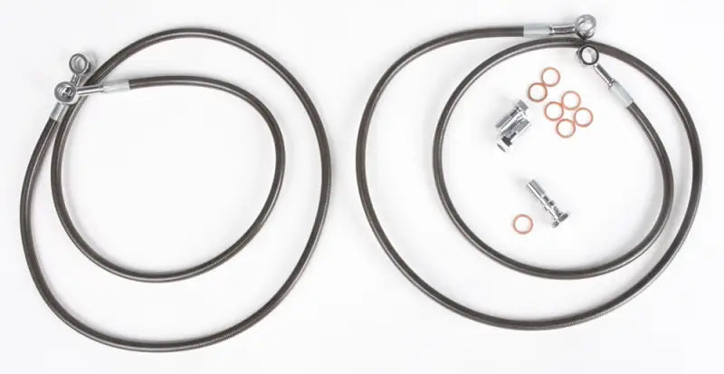 RAP250-2F-2S Brakeline Frt 2 Line Smoke + 2 - Front Brake Kit