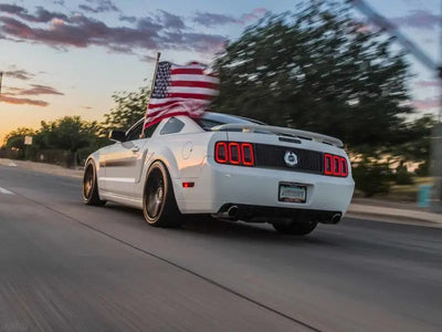 Raxiom 05-09 Ford Mustang Gen5 Tail Lights- Black Housing (Smoked Lens) - Truck & Automotive