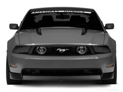 Gray Ford Mustang with Raxiom LED Halo Fog Lights for a sleek look
