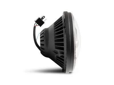 Raxiom 07-18 Jeep Wrangler JK Axial Series LED Headlights- Black Housing (Clear Lens) - Truck & Automotive