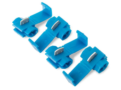 Blue wire tap connectors for CCFL halo fog lights on Ford Mustang GT 13-14