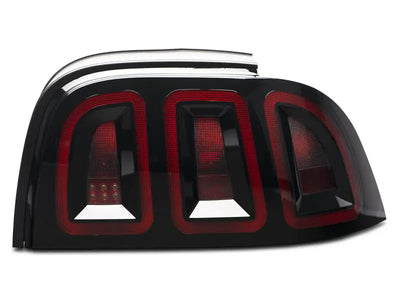 Raxiom 96-98 Ford Mustang Icon LED Tail Lights- Black Housing (Smoked Lens) - Truck & Automotive