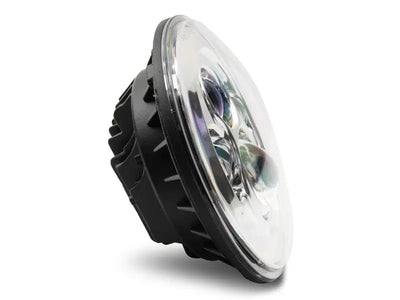 Round LED headlight with chrome trim for Jeep Wrangler Daymaker headlights upgrade