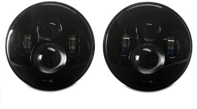 Raxiom 97-18 Jeep Wrangler TJ/JK Axial Series LED Daymaker Headlights- Black Housing (Clear Lens) - Truck & Automotive